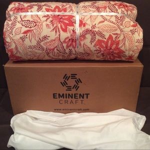 Handmade organic cotton blanket throw King NWT